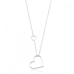 GARGANTILHA VENEZIANA CORAÇÕES VAZADOS  - 45cm