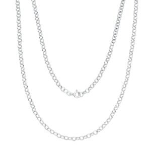 CORRENTE ELOS  PORTUGUESES EM PRATA 925 - 40cm