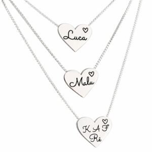 PINGENTE CORAÇÃO + COLAR PERSONALIZADO