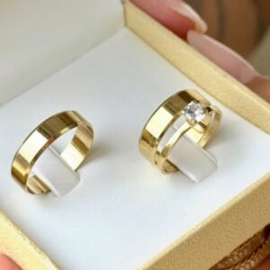 ALIANÇA DE OURO 18K - LAÇOS