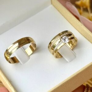 ALIANÇA DE OURO 18K - NOBRE