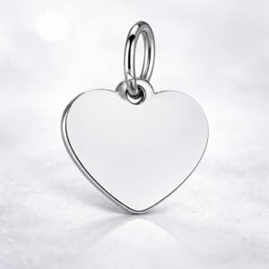 Pingente coracaozinho - prata 925 - 7mm