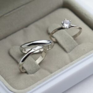 PAR DE ALIANÇA CRISTAL 3MM