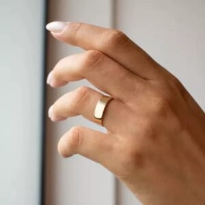 ALIANÇA DE OURO 18K FIO QUADRADO - 5MM