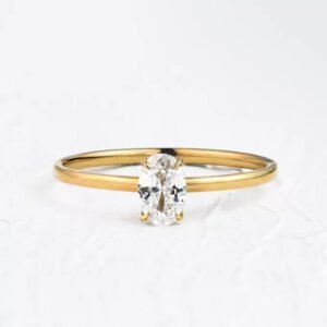 ANEL DE NOIVADO OURO SOLITÁRIO SCARLET